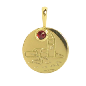 Pendentif Collioure Grenat de Perpignan rond 4mm